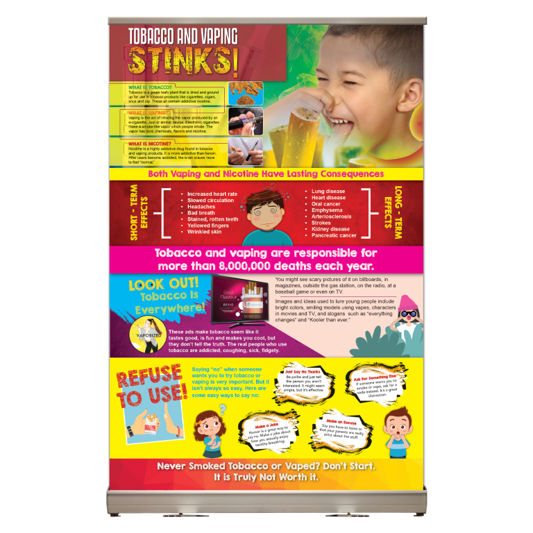 Tobacco and Vaping Stinks Tabletop Display