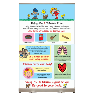 Being Me and Tobacco Free Tabletop Display