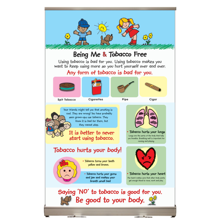 Being Me and Tobacco Free Tabletop Display