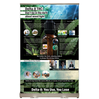 Delta 8 THC Weed Light Tabletop Display
