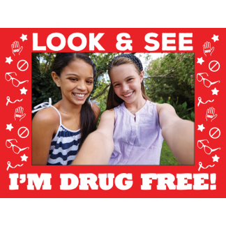 Drug Free Picture Frame