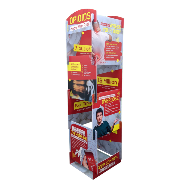 opioids info display tower