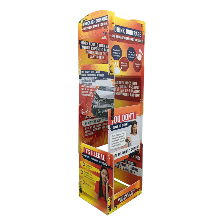 underage drinking info display tower