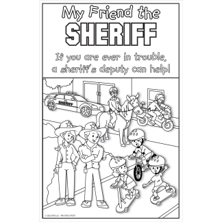 sheriff coloring poster