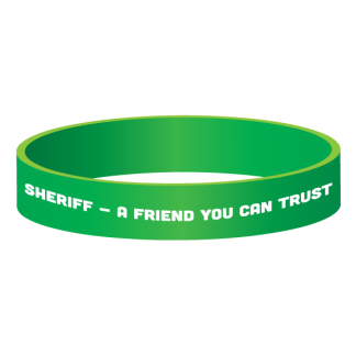 sheriff silicone wristbands