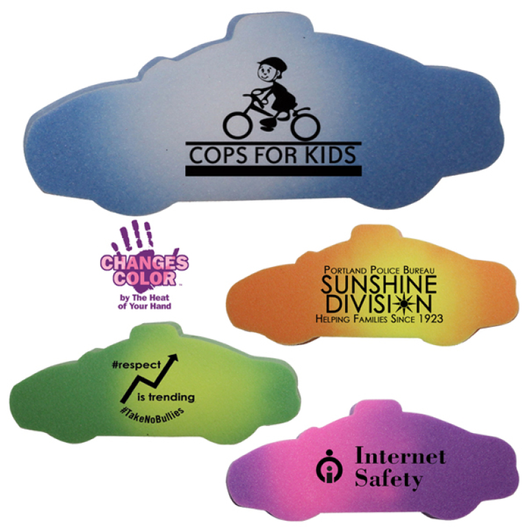 Custom Police Car Mood Erasers