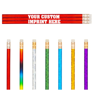 custom sparkle pencils
