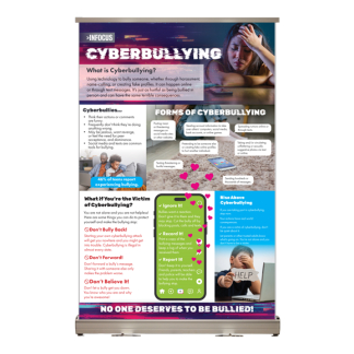 Cyberbullying Awareness Roll-Up Tabletop Display