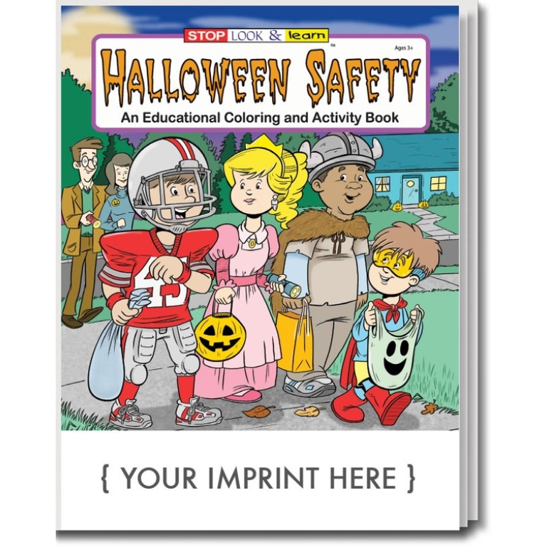 halloween safety coloring and activity books
