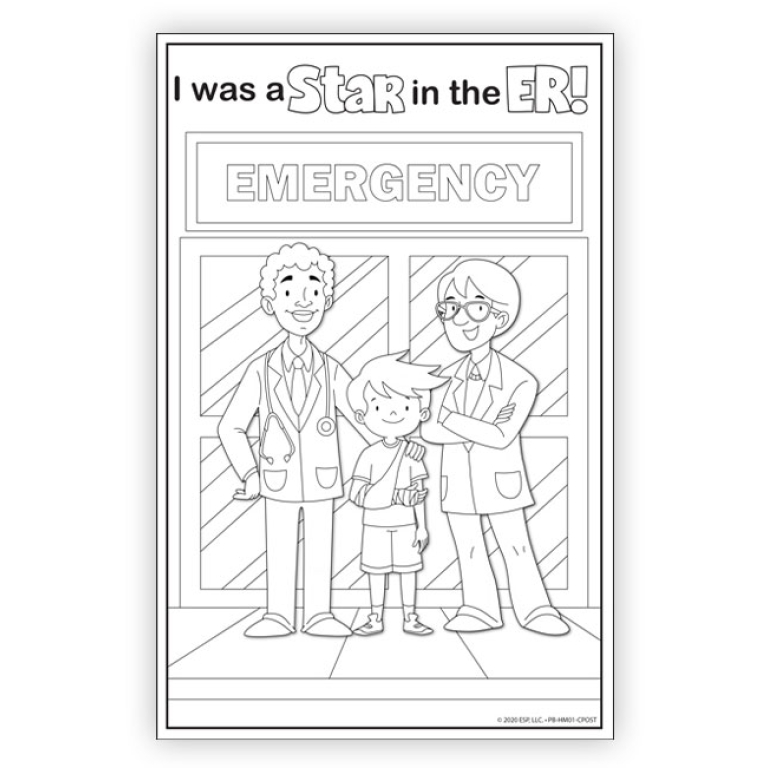 emergency room coloring posters