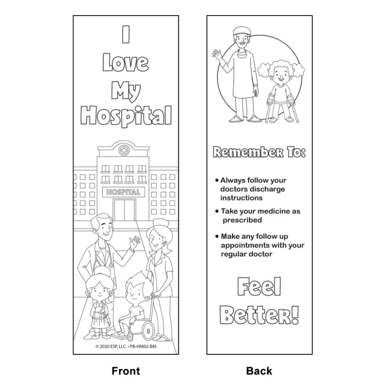 children hospital bookmarks