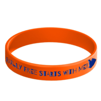 bully free silicone wristbands