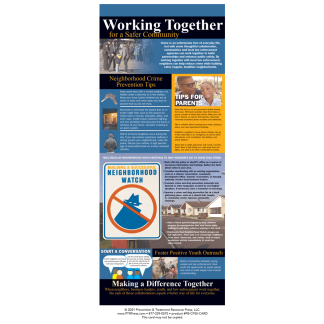 working together for a safer community presentation cards