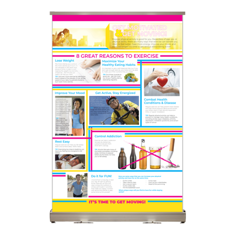 Health and Fitness Tabletop Display