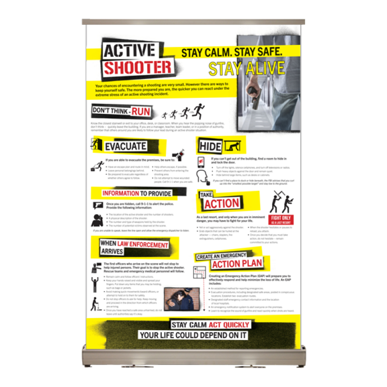 active shooter tabletop display