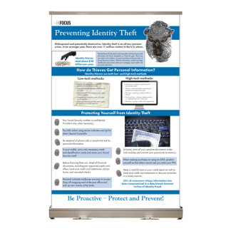 identity theft prevention tabletop display
