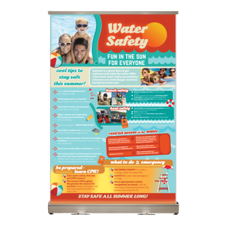 water safety tabletop display