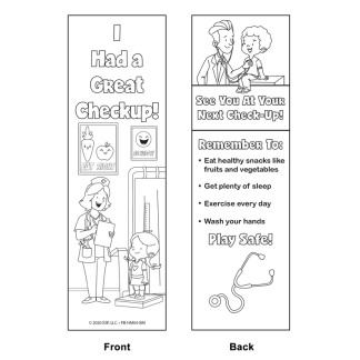 doctor visits coloring-bookmarks