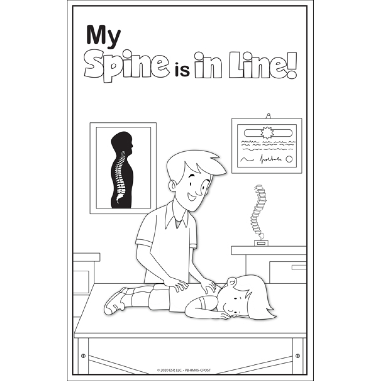 chiropractic care coloring posters