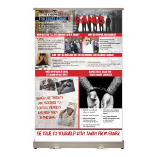 gang youth violence prevention retractable display