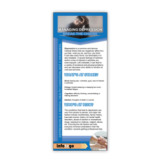 managing depression rack cards