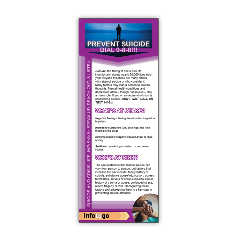 suicide prevention rack cards