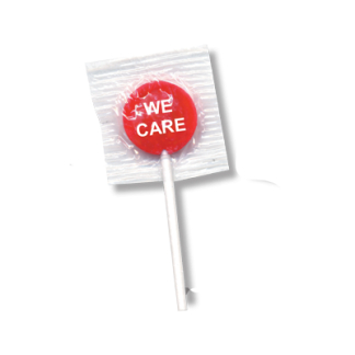 we care lollipops