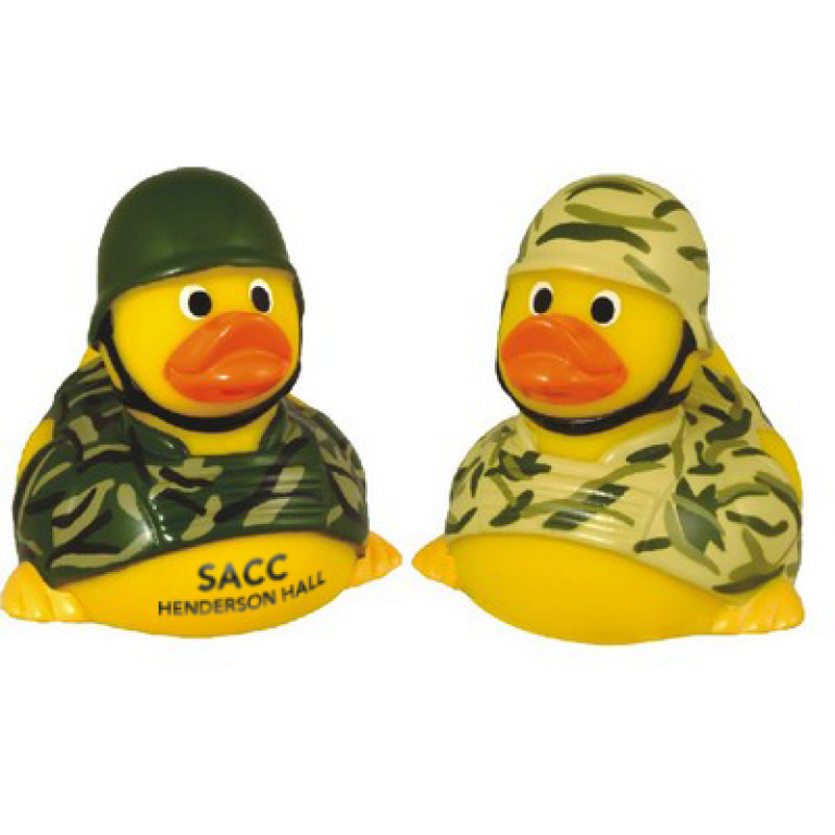 custom rubber soldier ducks