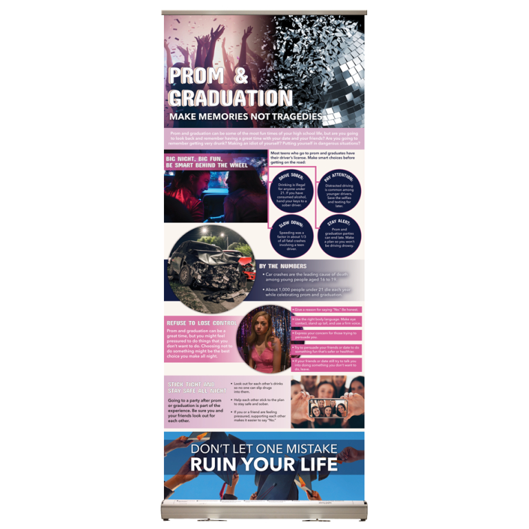 Prom and Graduation Retractable Display