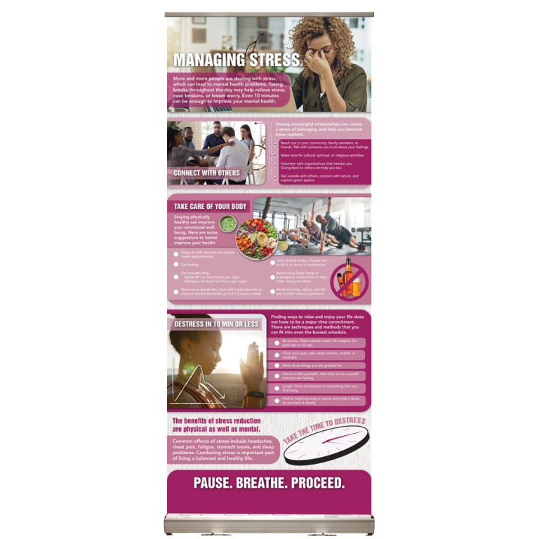 Managing Stress Retractable Display