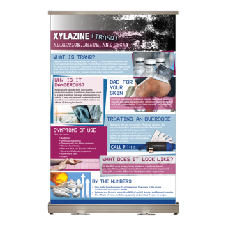 Xylazine Tranq Addiction Tabletop Display