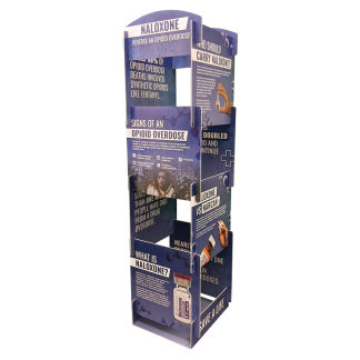 Naloxone Opioid Overdose Info Display Tower