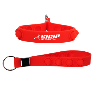 Custom Pop Bubble Fidget Wrist Keychain