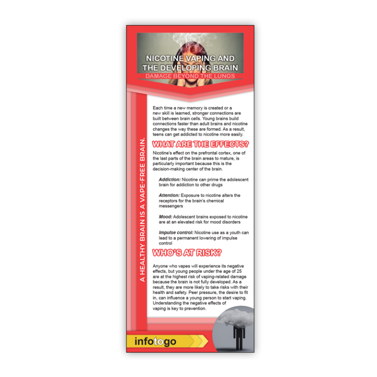 Nicotine Vaping and the Brain Rack Cards