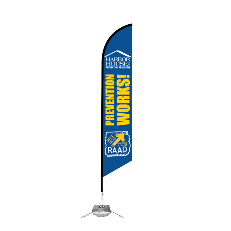 Custom Razor Sail Feather Flag