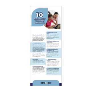 Helping Teens Stay Safe Online Rack Cards