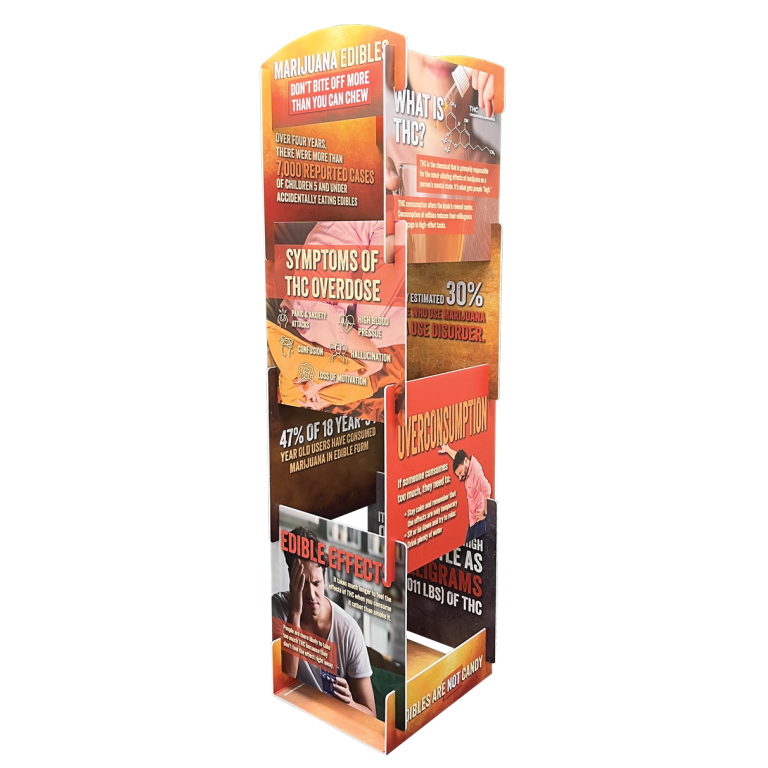 Marijuana Edibles Tabletop Tower Display