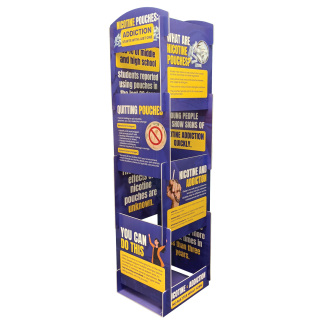 Nicotine Pouches Addiction Tabletop Info Tower