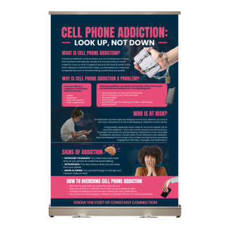 Cell Phone Addiction Tabletop Display