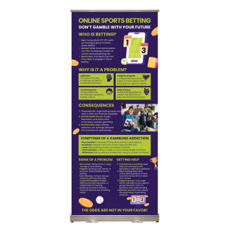 Online Sports Betting Retractable Presentation Display