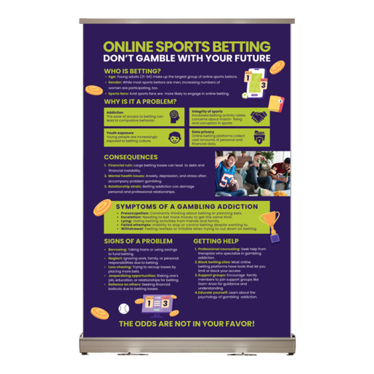 Online Sports Betting Tabletop Display